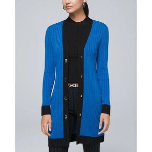 NWT White House Black Market Ribbed Toggle Cardigan Size Small